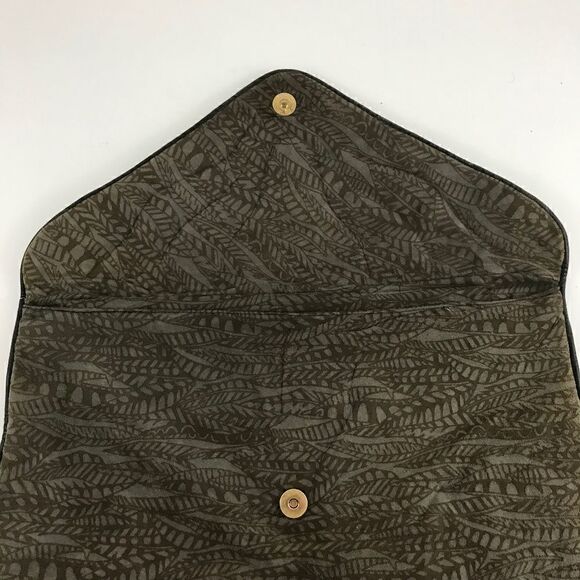 Vintage Snakeskin & Fabric Soft Envelope Clutch - Picture 3 of 4